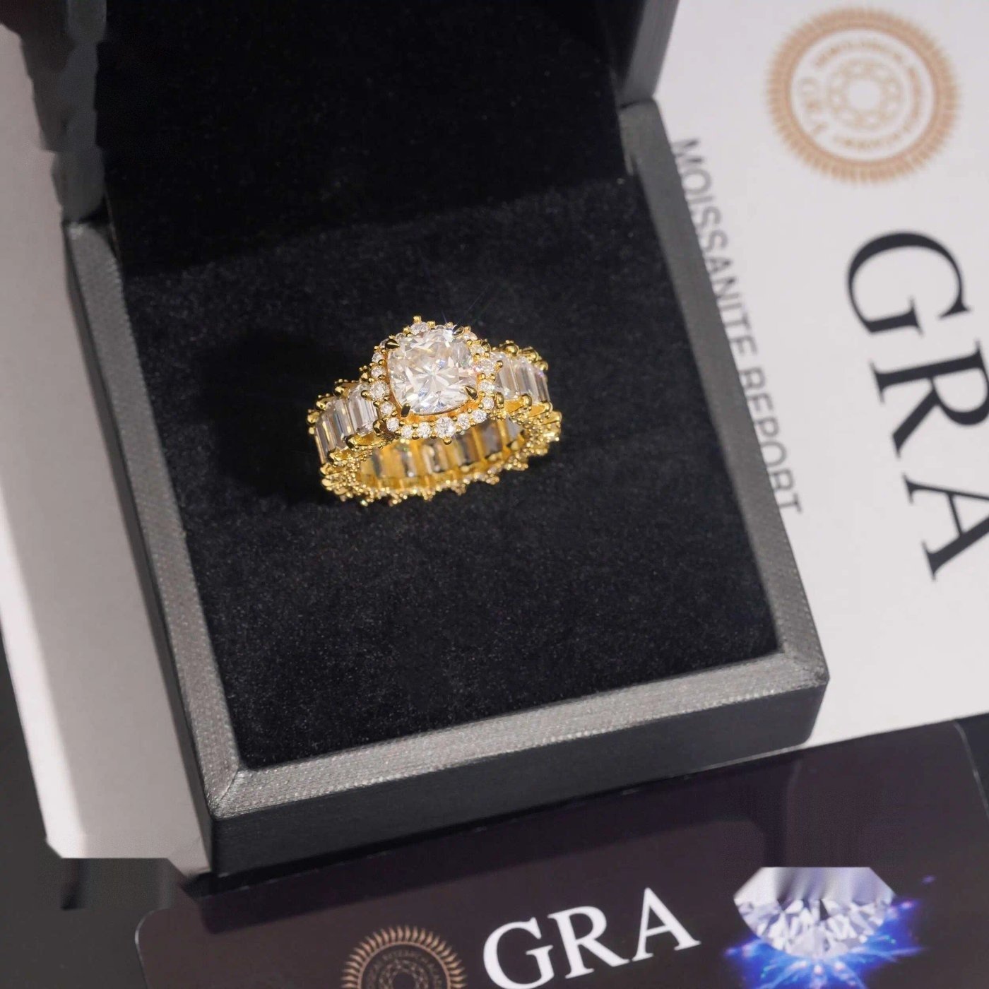 12.73ct Eternity Ring — Moissanite, 925 Silver