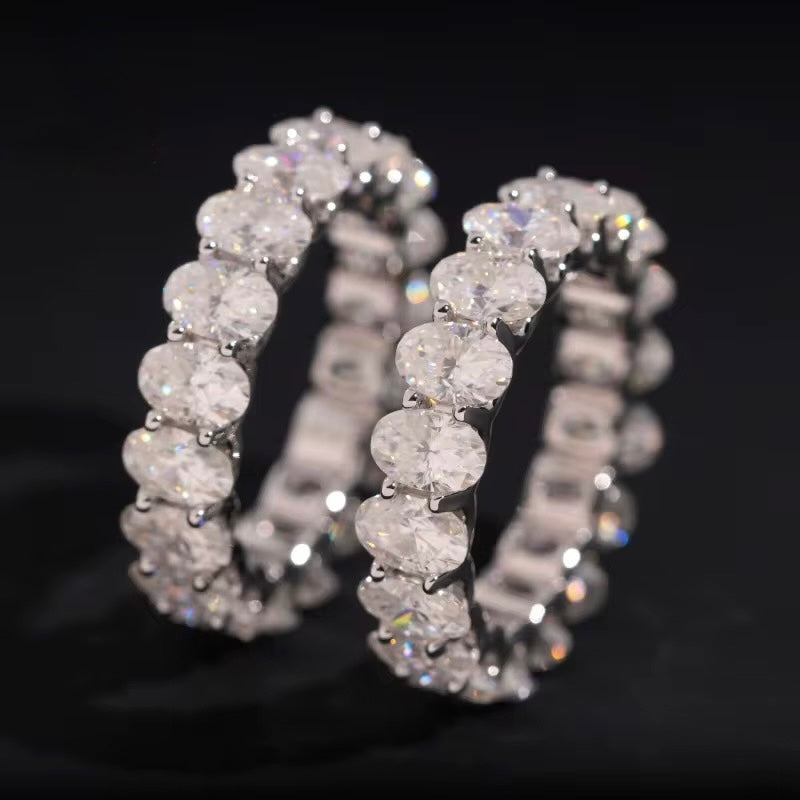 Womens Engagement Ring Oval Cut, Moissanite, 925 Silver | FAZE Jewelry