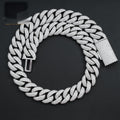18mm Iced Cuban Chain — Moissanite, 925 Silver