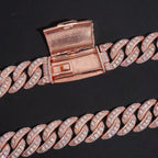 23mm Cuban Chain — Moissanite, 925 Silver
