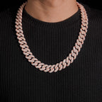 23mm Cuban Chain — Moissanite, 925 Silver