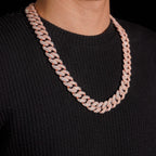 23mm Cuban Chain — Moissanite, 925 Silver
