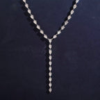 Rosary Necklace, Moissanite, 925 Silver | FAZE Jewelry