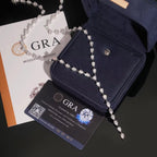 Rosary Necklace, Moissanite, 925 Silver | FAZE Jewelry