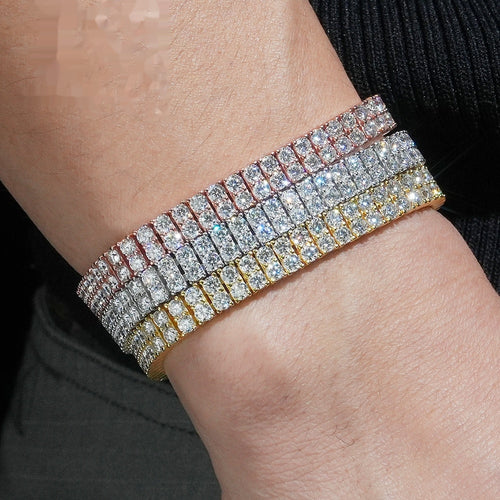 Double Row Tennis Bracelet — Moissanite, 925 Silver