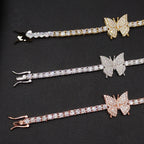 3mm Butterfly Tennis Bracelet — Moissanite, 925 Silver