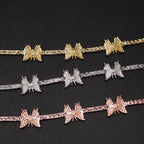 3mm Butterfly Tennis Bracelet — Moissanite, 925 Silver