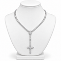 3mm Rosary Chain — Moissanite, 925 Silver