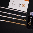 4mm Moissanite Tennis Chain