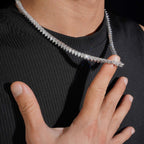 4x6mm Pear Cut Tennis Chain — Moissanite, 925 Silver