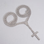 5mm Rosary — Moissanite, 925 Silver