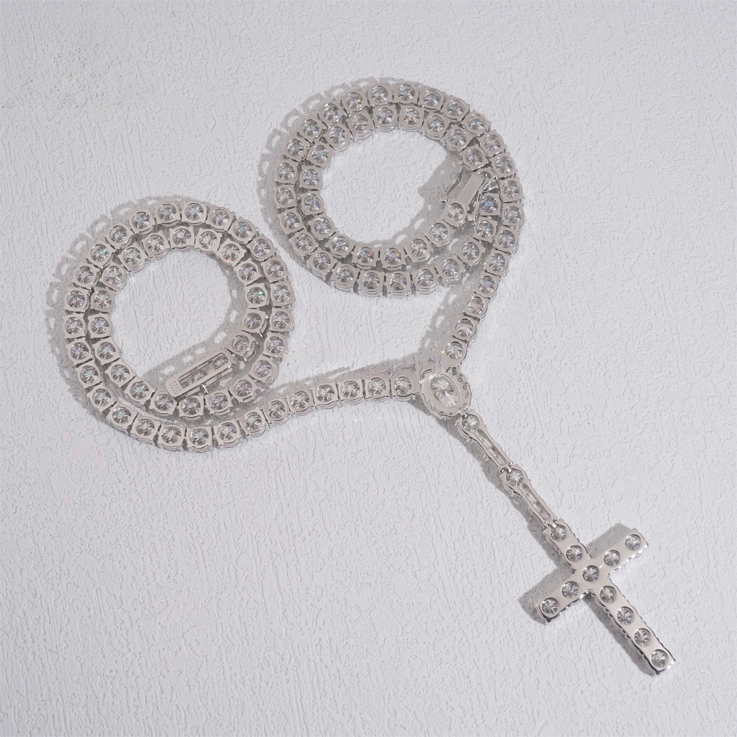 5mm Rosary — Moissanite, 925 Silver