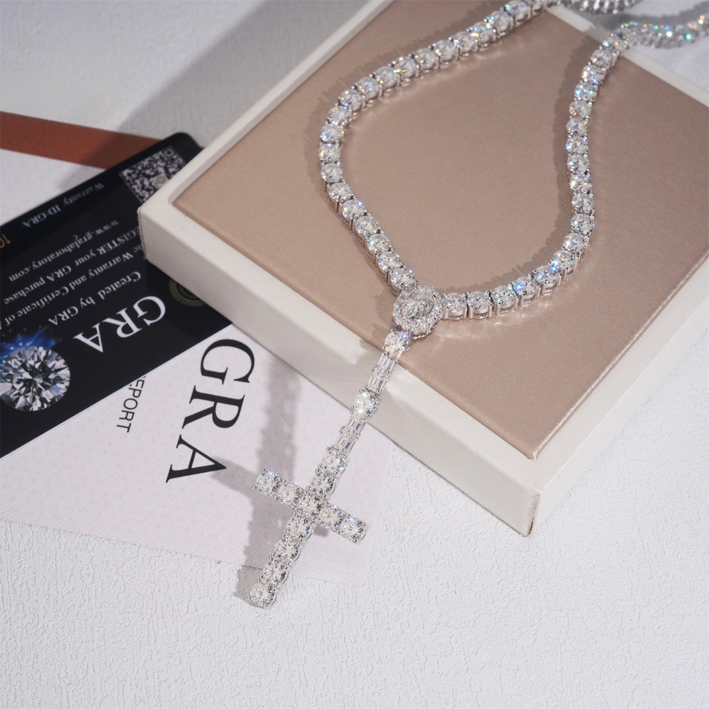 5mm Rosary — Moissanite, 925 Silver