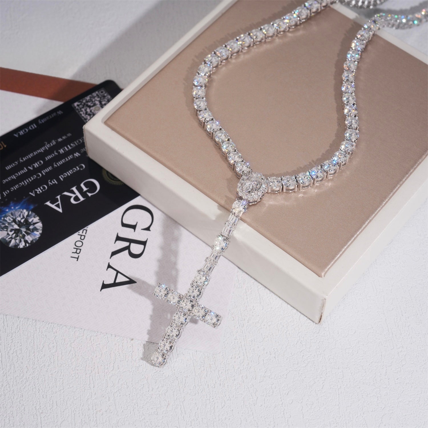 5mm Rosary — Moissanite, 925 Silver