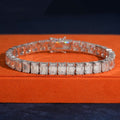 5×7mm Emerald Cut Tennis Bracelet — Moissanite, 925 Silver