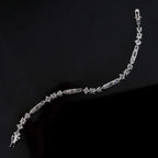 Mixed Shapes Tennis Bracelet — Moissanite, 925 Silver