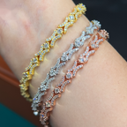 X-Link Bracelet — Moissanite, 925 Silver