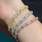 X-Link Bracelet — Moissanite, 925 Silver