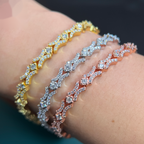 X-Link Bracelet — Moissanite, 925 Silver