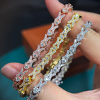 X-Link Bracelet — Moissanite, 925 Silver