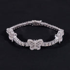 Butterfly Baguette Tennis Bracelet — Moissanite, 925 Silver