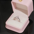 Womens Engagement Ring Pearl Cut, Moissanite, 925 Silver | FAZE Jewelry