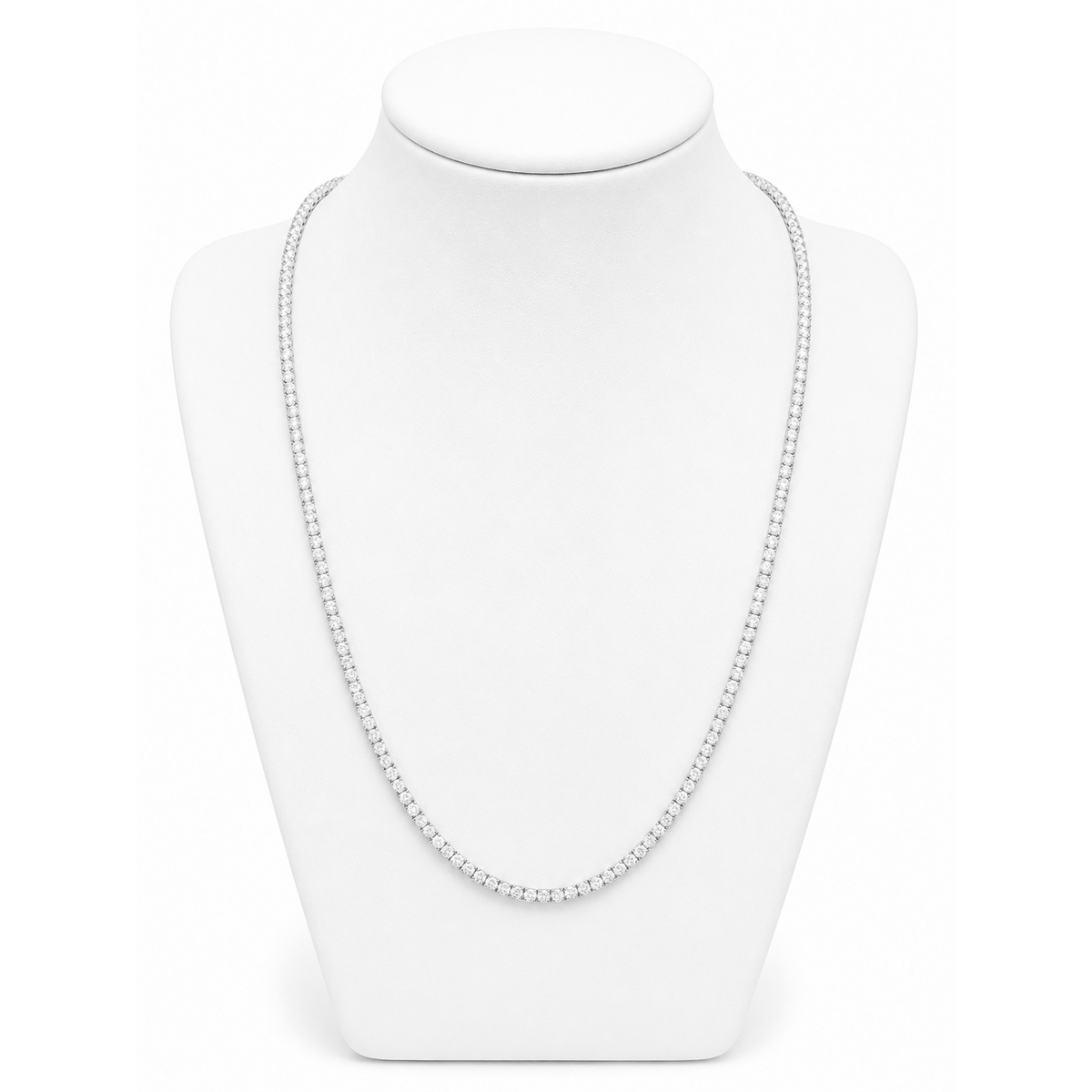 2mm Tennis Chain — Moissanite, 925 Silver