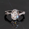 Womens Engagement Ring W, Moissanite, 925 Silver | FAZE Jewelry