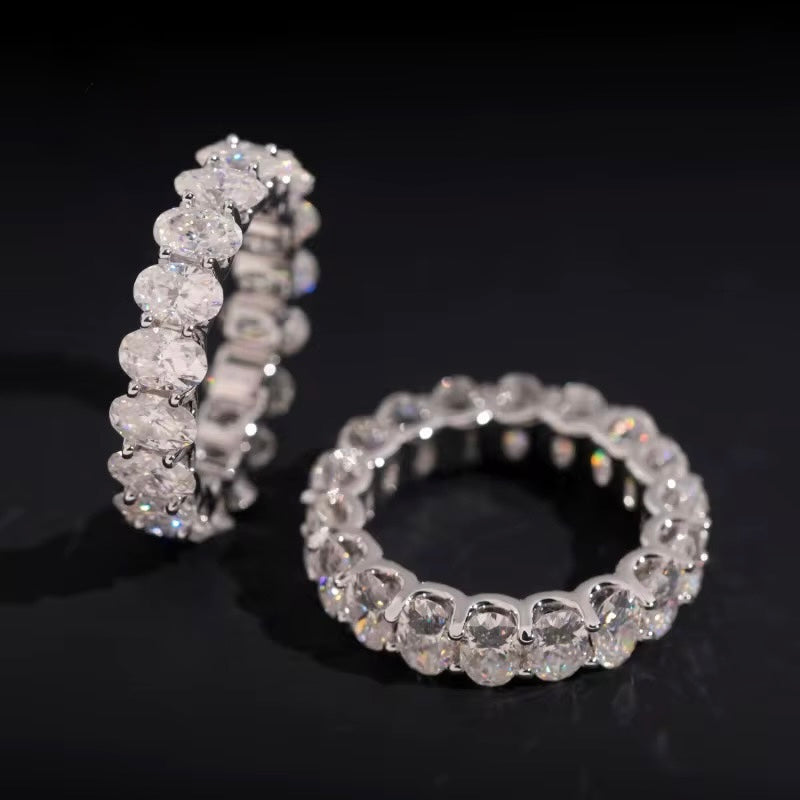 Womens Engagement Ring Oval Cut, Moissanite, 925 Silver | FAZE Jewelry