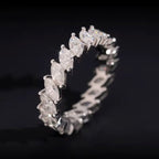 Womens Engagement Ring Marquise Cut, Moissanite, 925 Silver | FAZE Jewelry