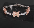 3mm Butterfly Bracelet, Moissanite, 925 Silver | FAZE Jewelry