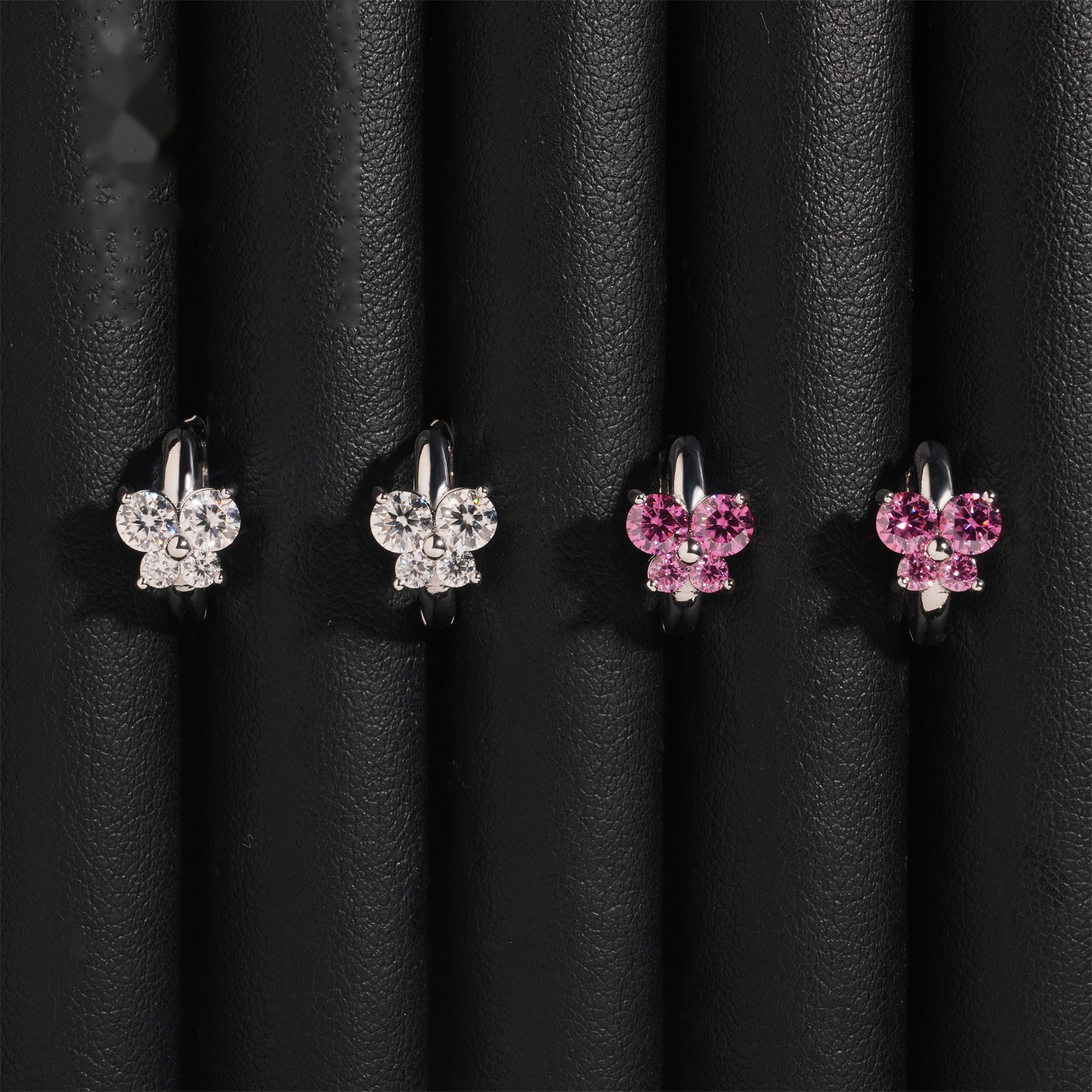 BT Earrings Hoops — Moissanite, 925 Silver