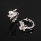 BT Earrings Hoops — Moissanite, 925 Silver