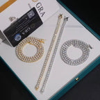 5mm Tennis Chain, Moissanite, 925 Silver | FAZE Jewelry