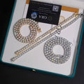 5MM Tennis Chain Moissanite Silver S925 + Rhodium