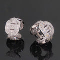 Rounded Branded Ring Moissanite Silver S925 + Rhodium