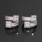 Baguette Combined Ring, Moissanite, 925 Silver | FAZE Jewelry