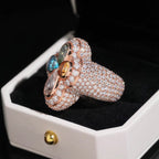 Cross Clover Ring, Moissanite, 925 Silver | FAZE Jewelry