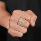5 Row Tennis Ring, Moissanite, 925 Silver | FAZE Jewelry