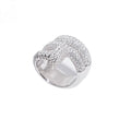 Branded C Ring Moissanite S925 + Rhodium