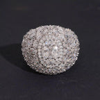 Cluster Ring, Moissanite, 925 Silver | FAZE Jewelry
