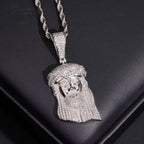 Jesus Pendant, Moissanite, 925 Silver | FAZE Jewelry
