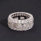 Mens Ring, Moissanite, 925 Silver | FAZE Jewelry