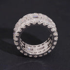 Mens Ring, Moissanite, 925 Silver | FAZE Jewelry