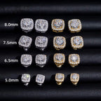 Square Earring, Moissanite, 925 Silver | FAZE Jewelry