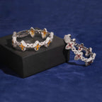 Cross Bracelet, Moissanite, 925 Silver | FAZE Jewelry