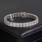 Baguette Bracelet, Moissanite, 925 Silver | FAZE Jewelry