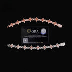 14mm Clover Bracelet, Moissanite, 925 Silver | FAZE Jewelry