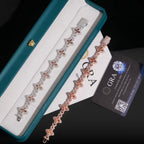 14mm Clover Bracelet, Moissanite, 925 Silver | FAZE Jewelry