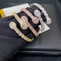 Nail Bracelet Moissanite Silver S925 + Rhodium Passes Diamond Icedout Bussdown